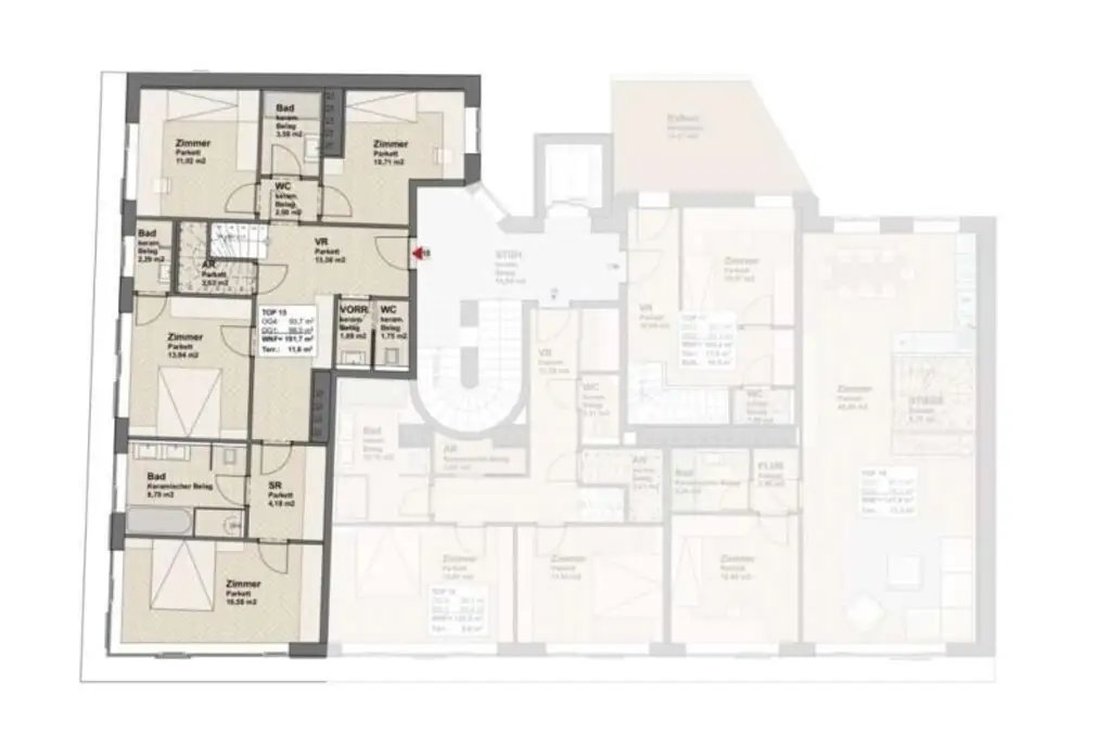 Duplex Penthouse direkt am Naschmarkt mit traumhaftem Ausblick
