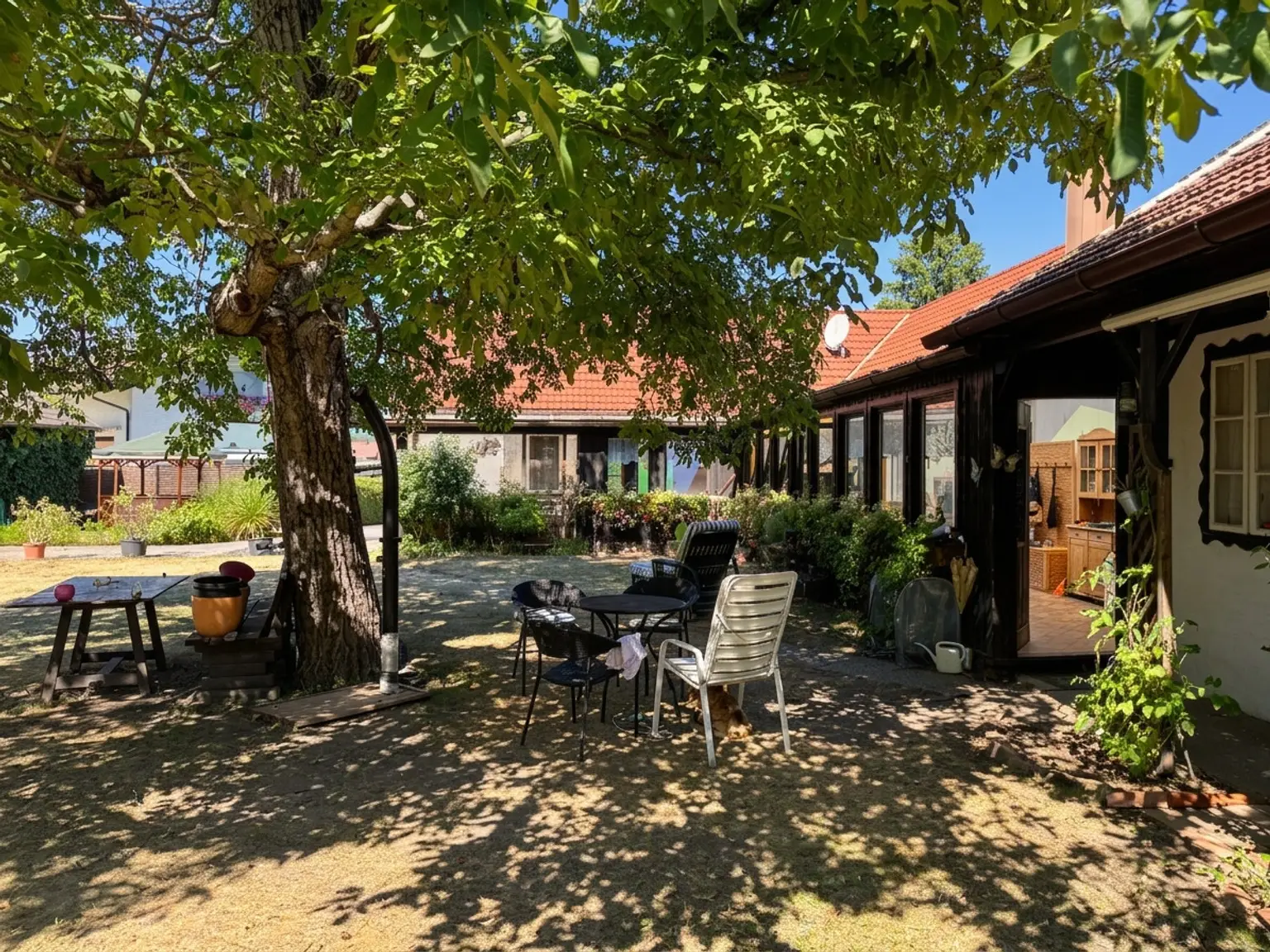schattiges Platzerl im Garten