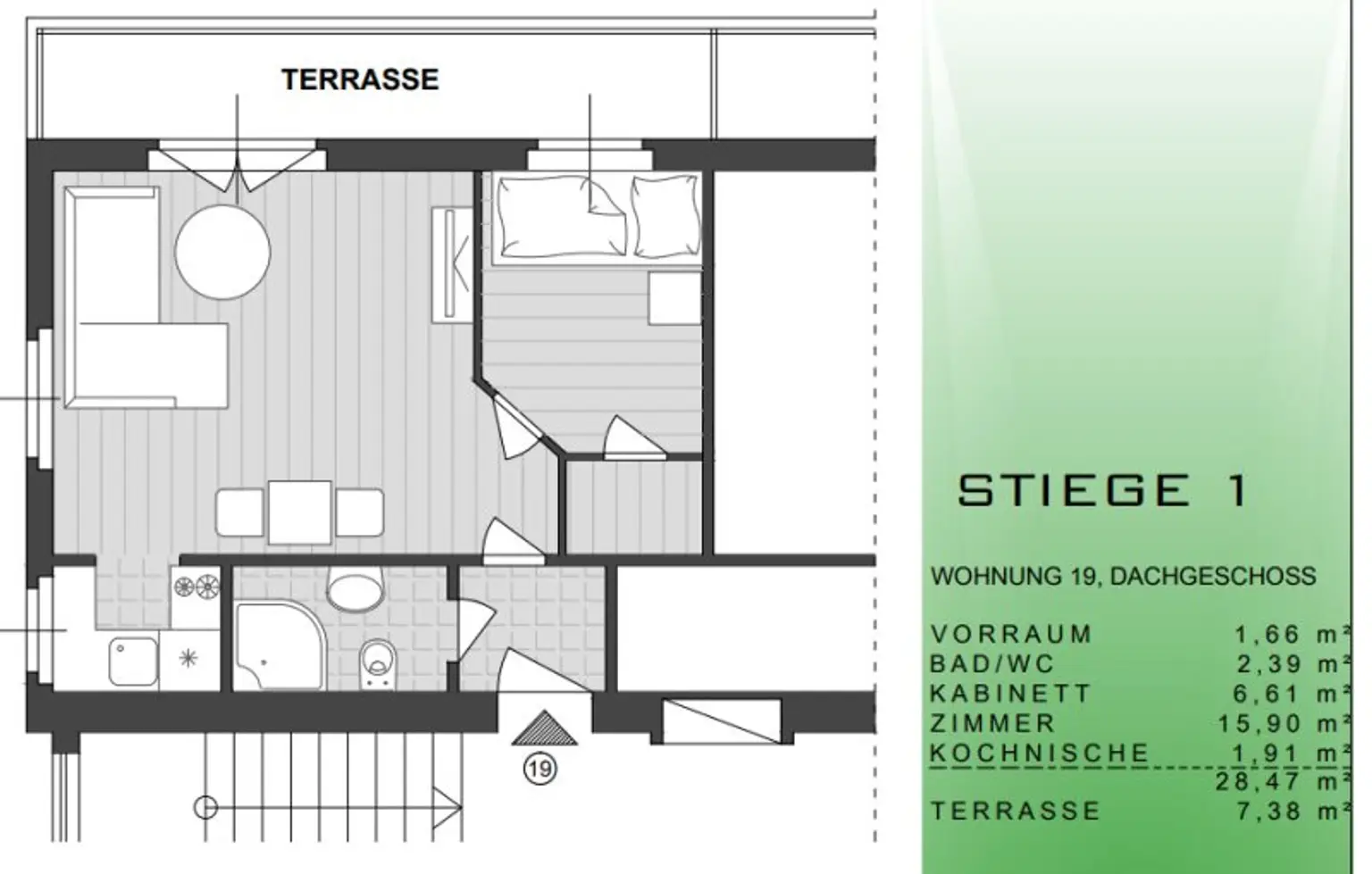 ++NEU++ 1,5-Zimmer Neubauwohnung mit getrennter Küche und Balkon!