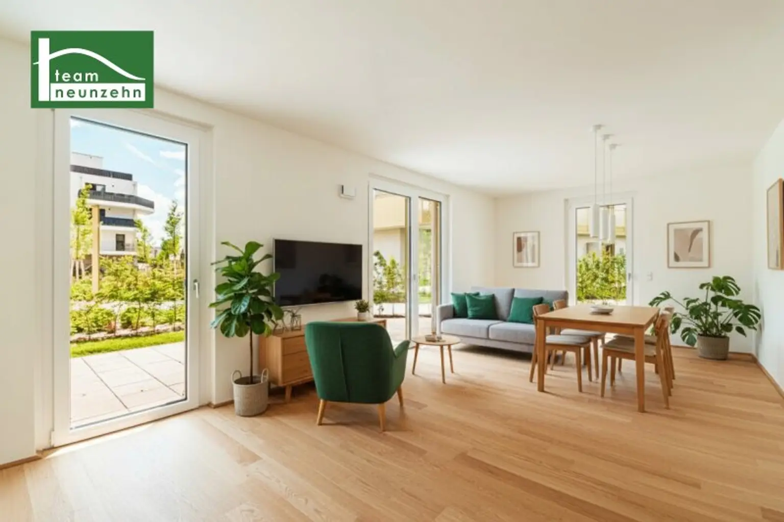 Gartentraum im Erstbezugs-Neubau (tolle Raumhöhe bis zu 2,80m) im begehrten "Hirschfeld"