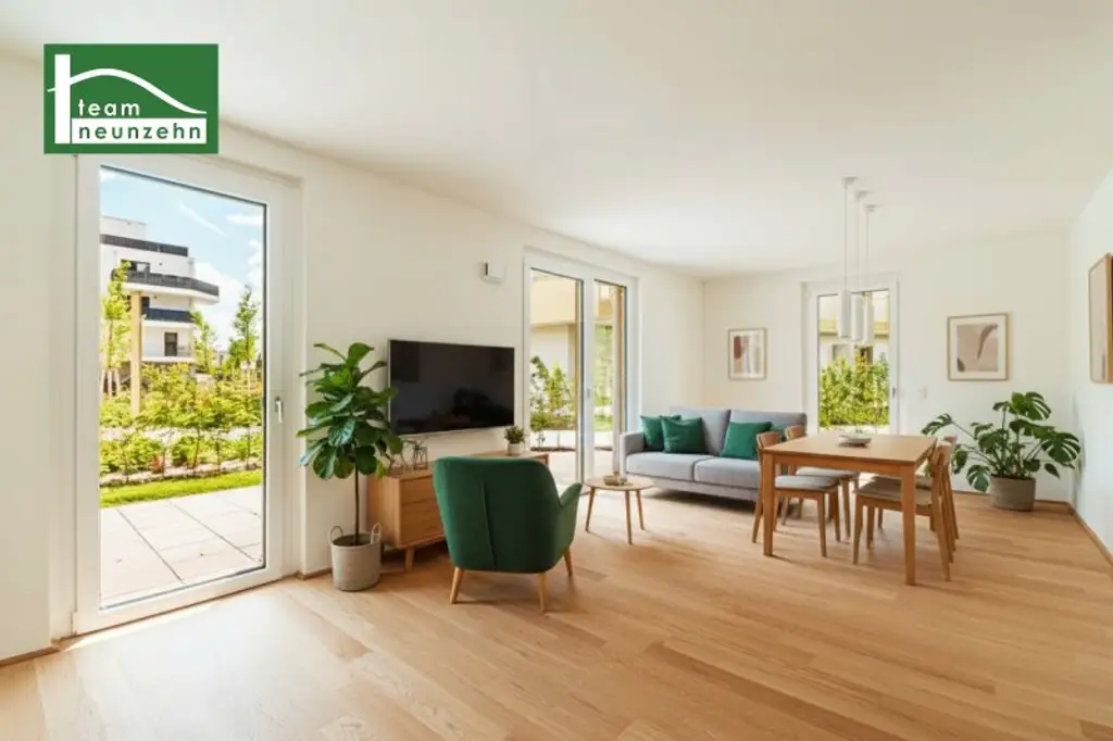 Gartentraum im Erstbezugs-Neubau (tolle Raumhöhe bis zu 2,80m) im begehrten "Hirschfeld"