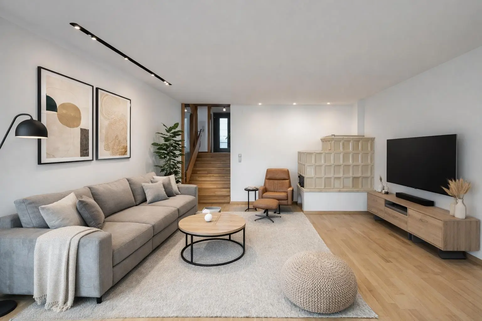 Wohnzimmer KI visualisiert