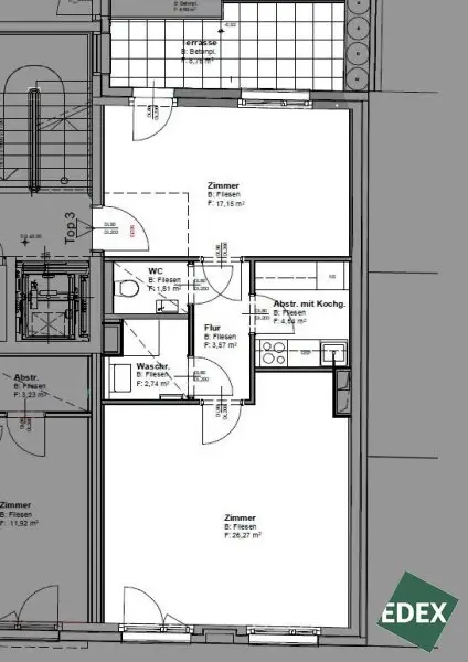 Top-Lage in Gersthof: Modernes 2-Zimmer-Büro mit Terrasse und Kühlung