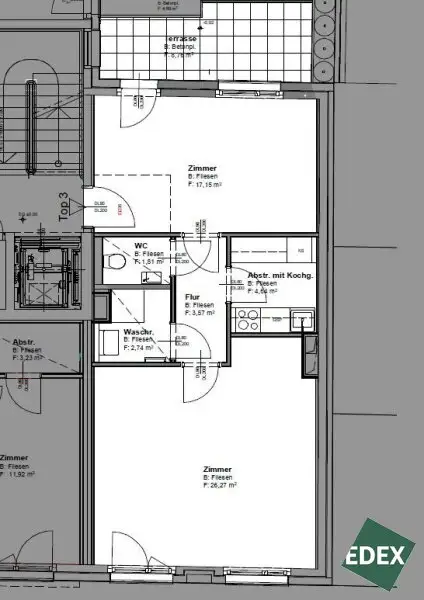 Top-Lage in Gersthof: Modernes 2-Zimmer-Büro mit Terrasse und Kühlung