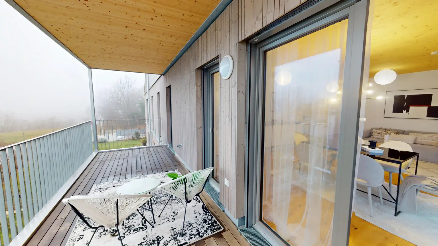 Moderne Wohnungen in Holzbauweise