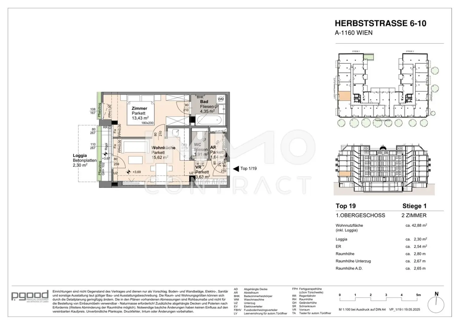 Anlegerhit: Neues Wohnprojekt - 2 Zimmer Wohnung mit Loggia und optimaler Grundriss