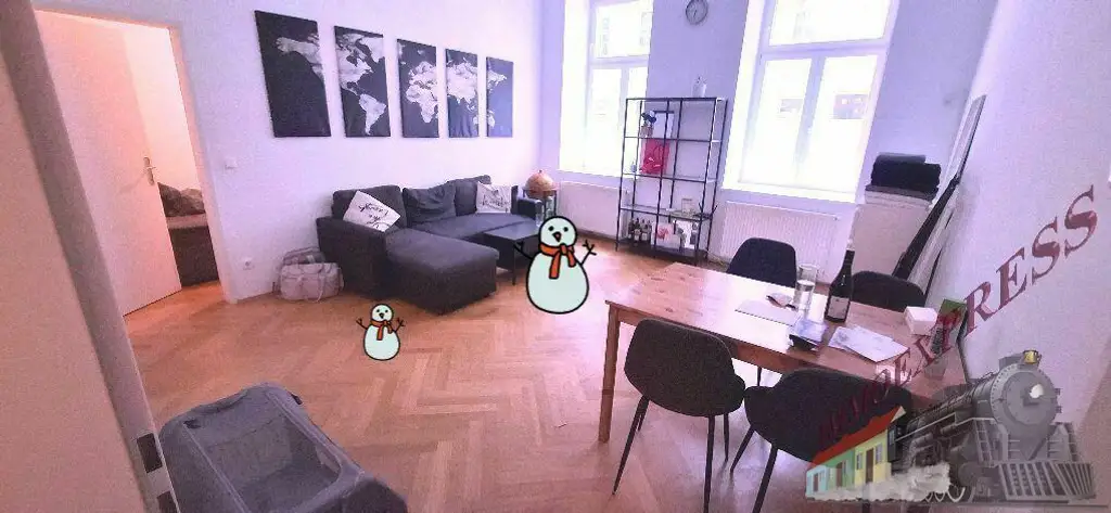 Unbefristete 3-Zimmer Erdgeschoß-Wohnung