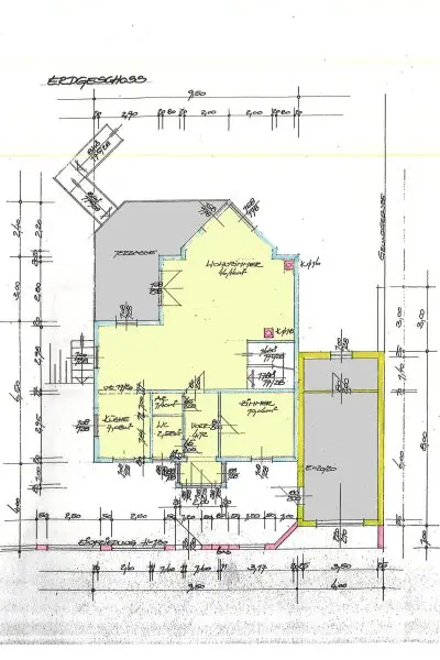 Grundriss Skizze Erdgeschoß