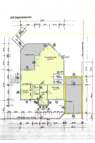 Grundriss Skizze Erdgeschoß