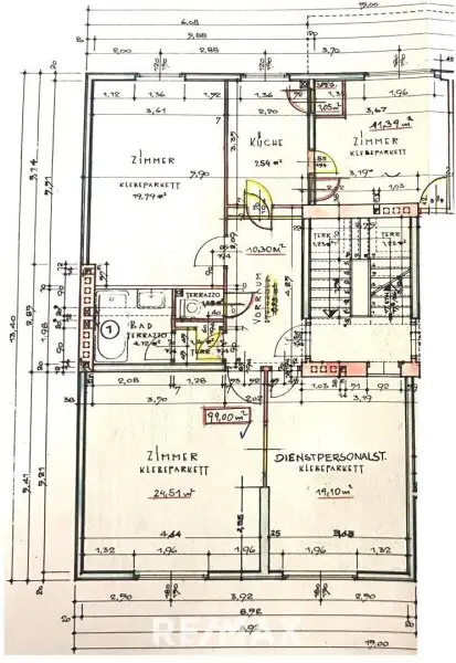 Bauakt Geschossplan 1962 für Web
