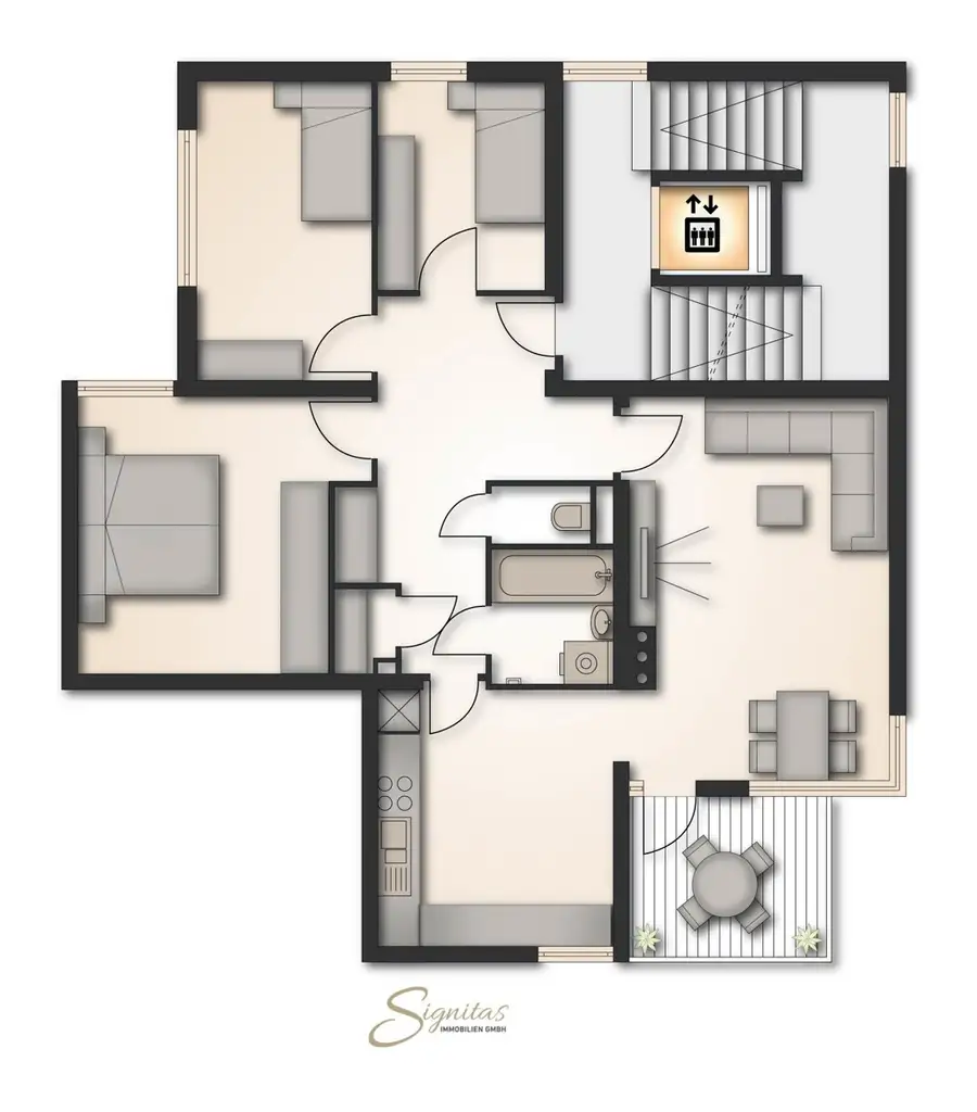 Moderne 4-Zimmer-Wohnung mit Loggia in Top-Lage! 
Europahof, Vöcklabruck