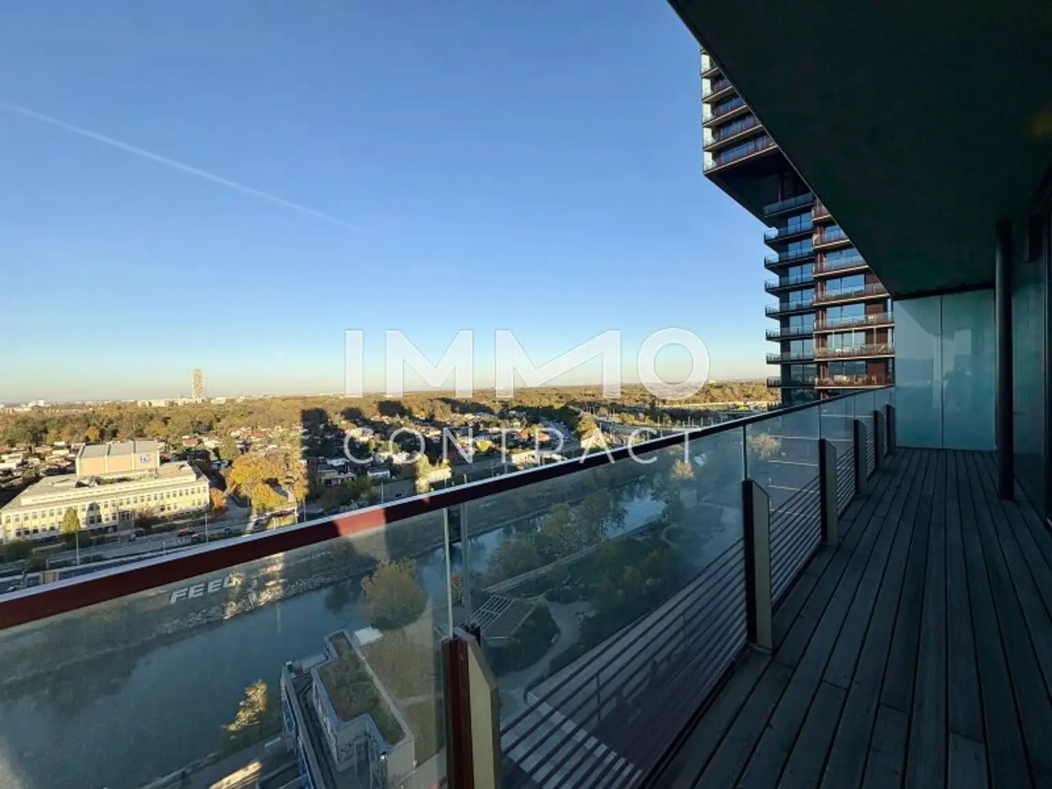 Balkon Donaukanal abwärts