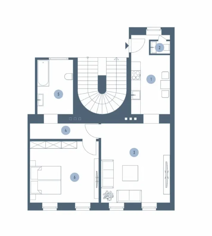 Helle, bezugsfertige 2-Zimmer-Wohnung mit moderner Küche und großem Bad!