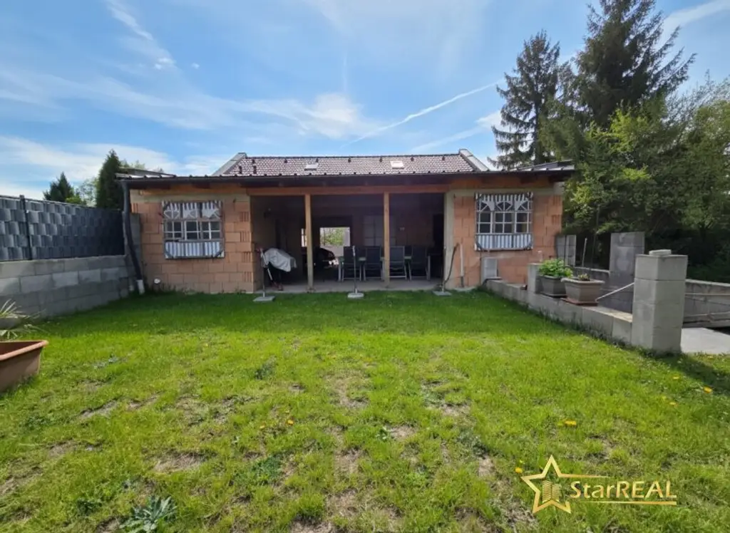 Ihr Traum vom Eigenheim – gestalten Sie selbst! Bungalow-Rohbau mit 485 m² Eigengrund, 2 Terrassen & Carport.