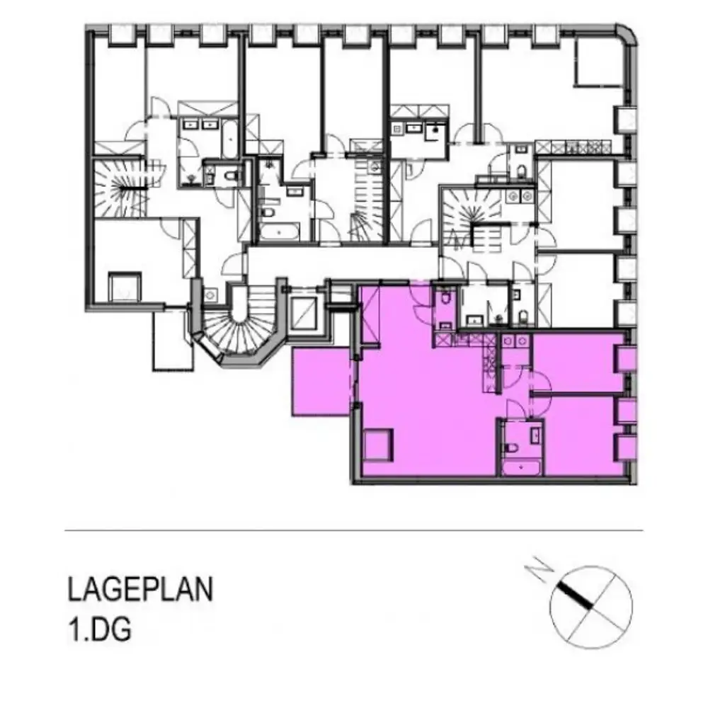 ERSTBEZUG ! Exklusives 77 m²Dachwohnung in generalsanierten, historischem Gebäude (Top 20)