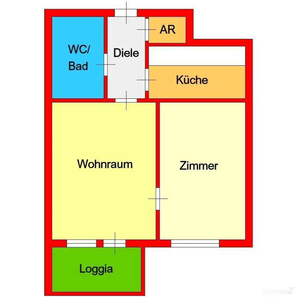 Stadtapartment mit West-Loggia und Parkmöglichkeit bei City-Park zu verkaufen!