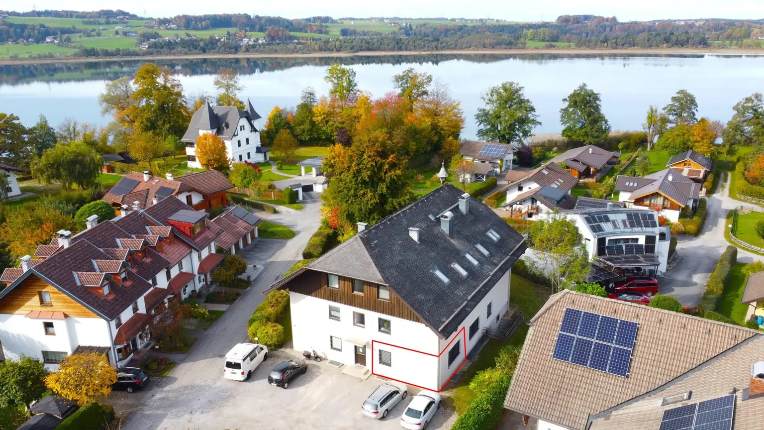 Garconniere in Mattsee - Gemeinschaftsgarten mit Seeblick