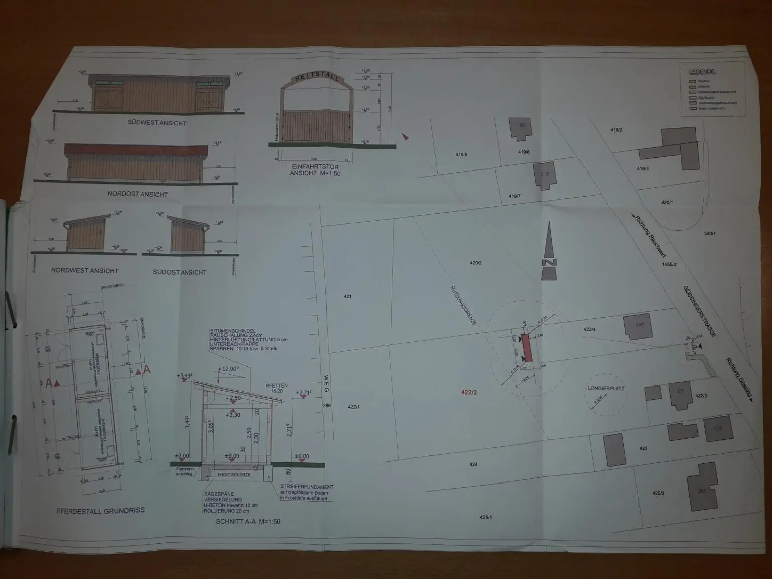 Plan Pferdestall