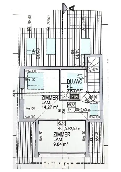ausgebauter Dachboden