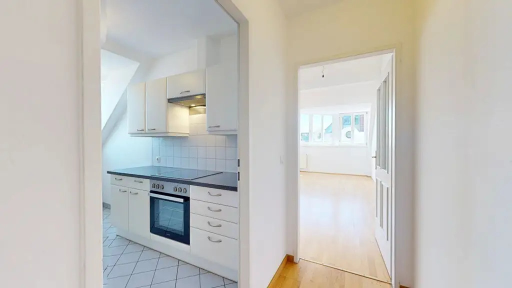 Licht, Luft & Lebensfreude - 2 Zimmer Dachterrassenwohnung
 im Cottageviertel