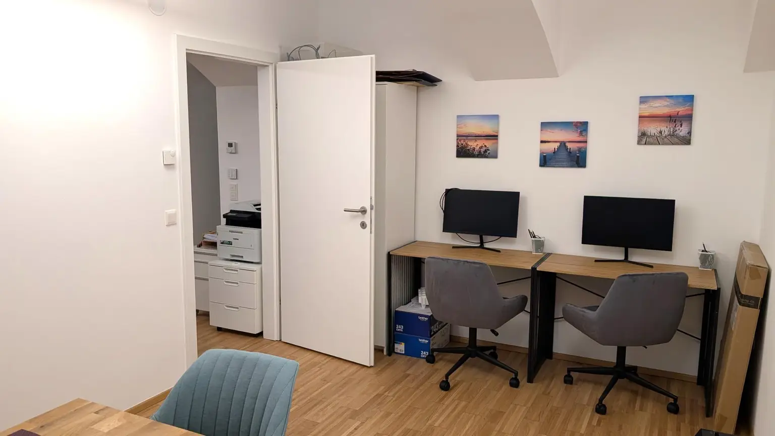 Büroraum mit Terrassenausgang in Bürogemeinschaft beim Aumannplatz