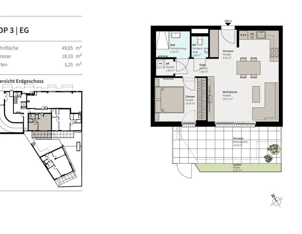 ++ NEU ++ LICHT, LUFT & LEBEN - 2-ZIMMER-Traum im PROJEKT KARL74