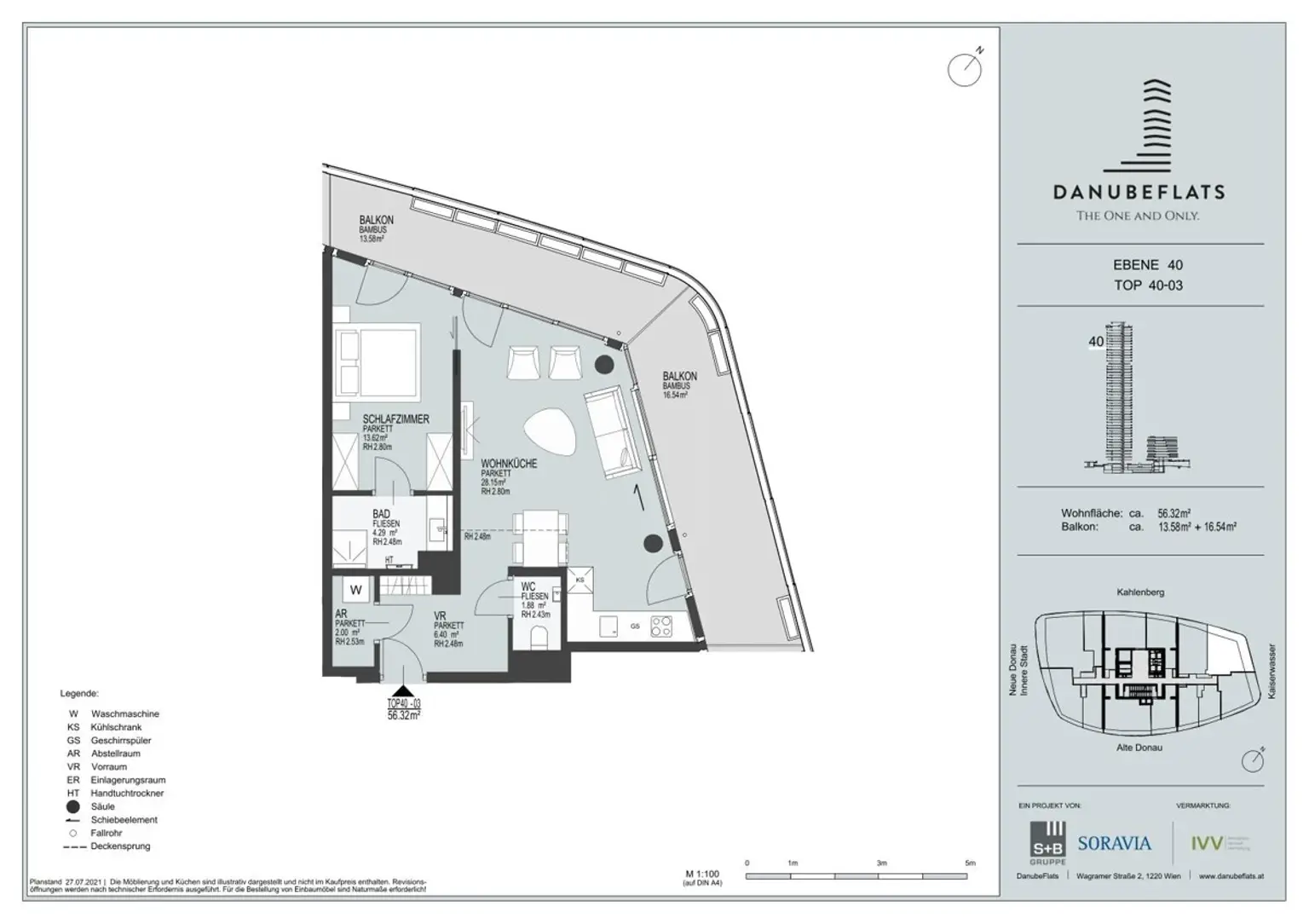 DANUBEFLATS. 40 Etage - The one and only: Einmalig inkl. Wellness and Swimming Pool