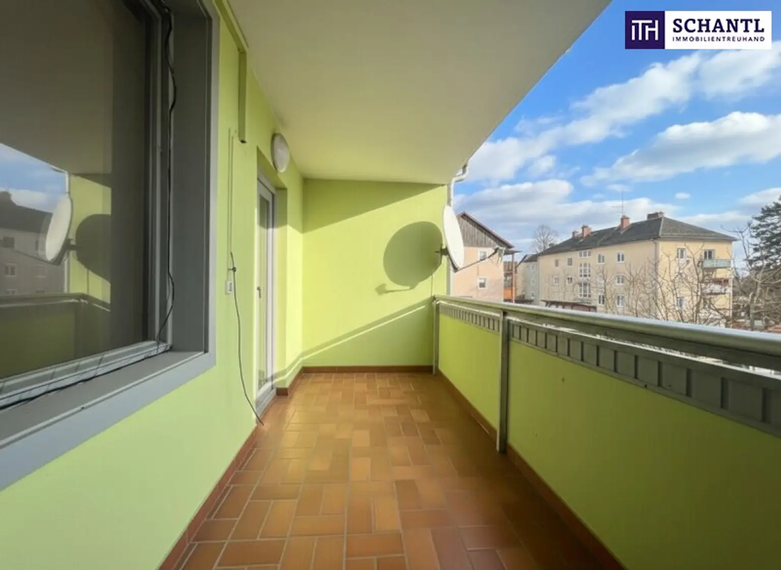 TOP INVESTMENT! Bereits VERMIETETE 3-Zimmer- Wohnung mit Balkon und EIGENGARTEN in Wildon!  Spitzen Rendite! 187m² Garten!