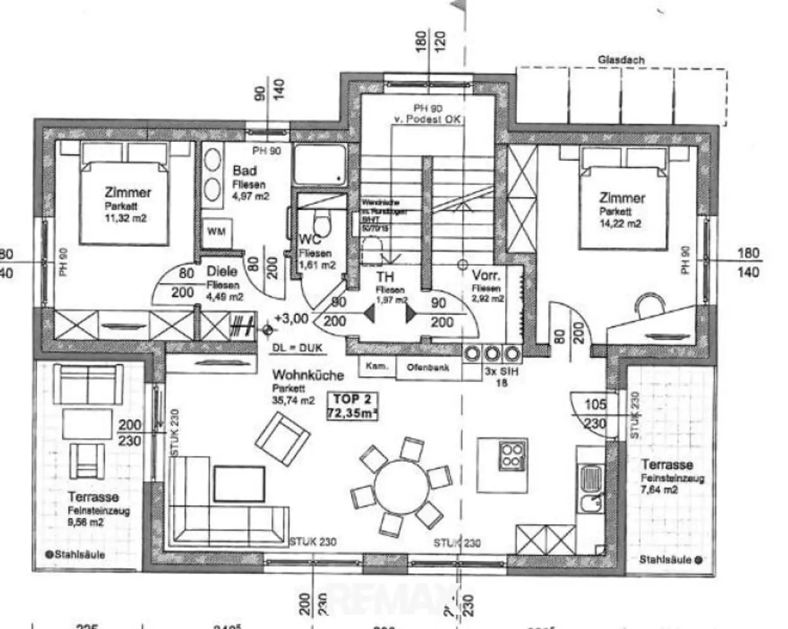 Grundriss Top 2 Obergeschoss