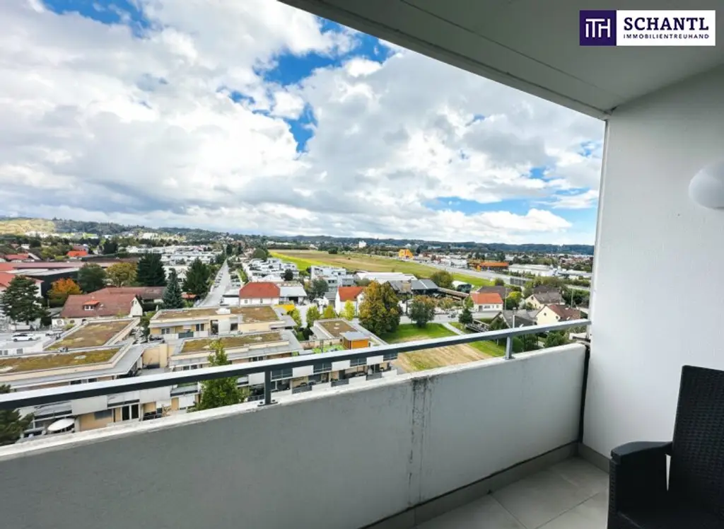 Ab in den 9. Stock - Traumhaftes 3-Zimmer-Penthouse mit unglaublichem Fernblick -Sonnenloggia und Stellplatz inkludiert - Jetzt zugreifen!!