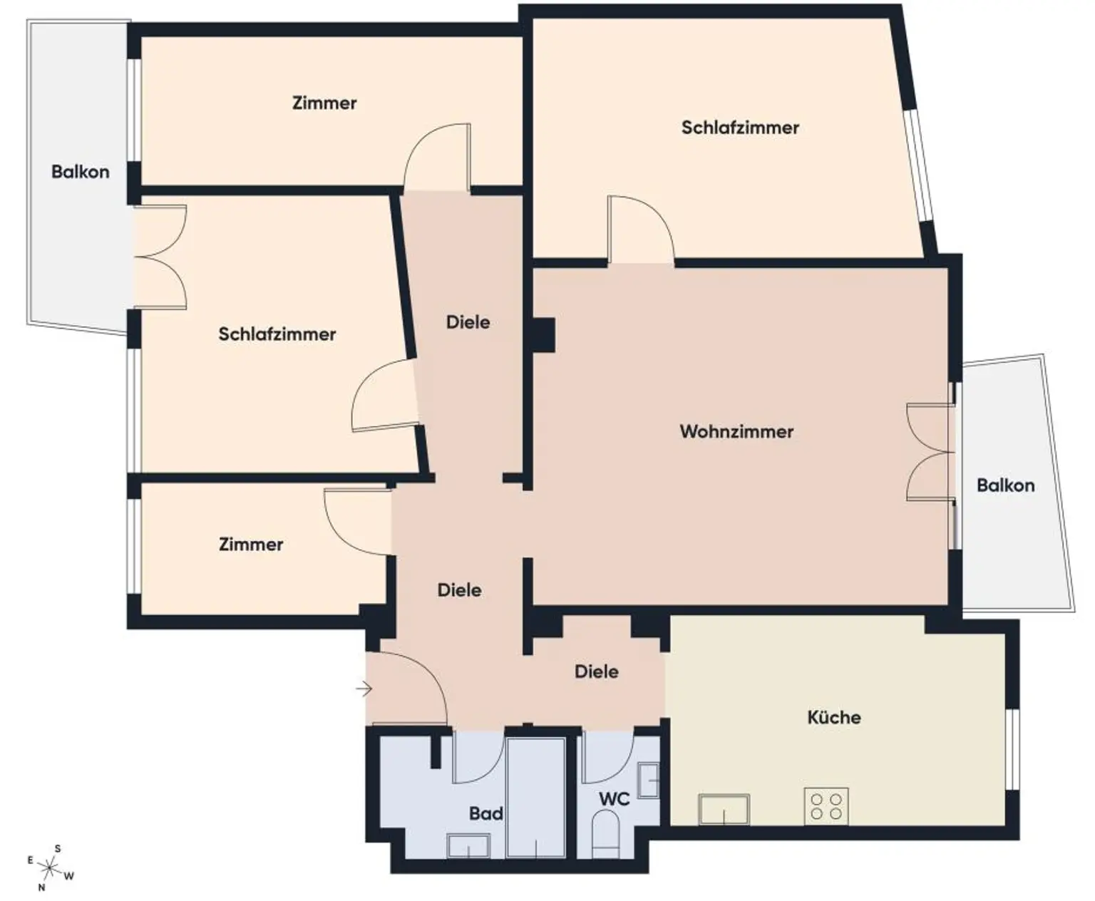Grundriss ohne Maßstab