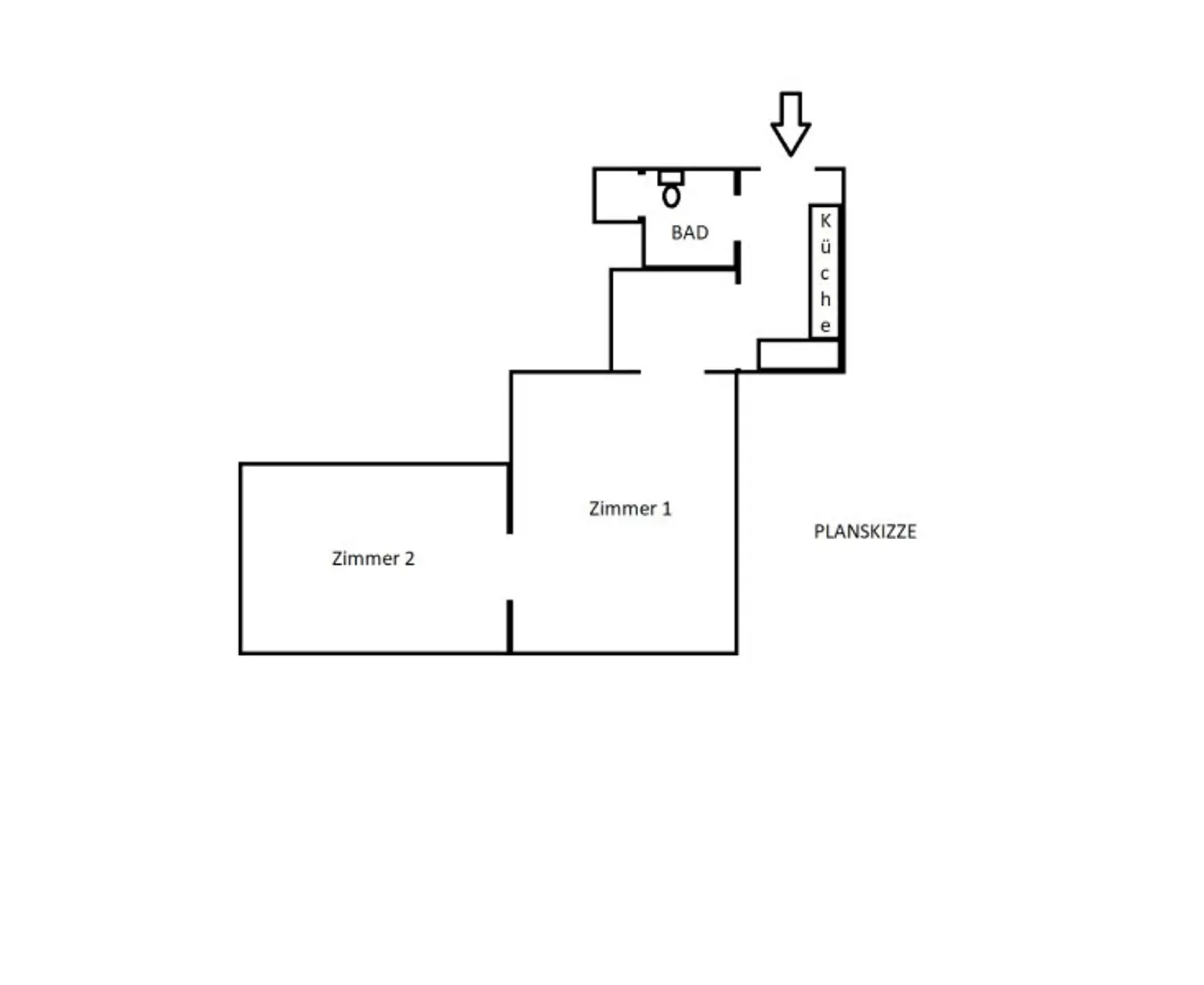 2 Zimmer Altbauwohnung mit Gestaltungspotenzial in begehrter Lage