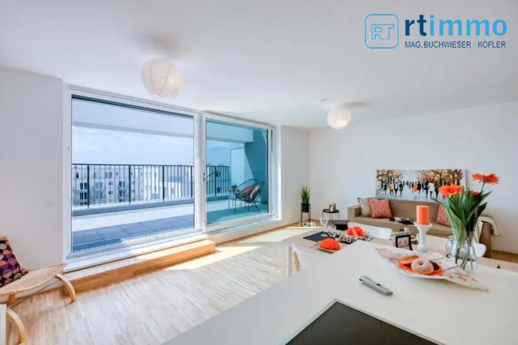 Einzigartiges Penthouse mit Traumterrasse, Fernblick und Klimaanlage