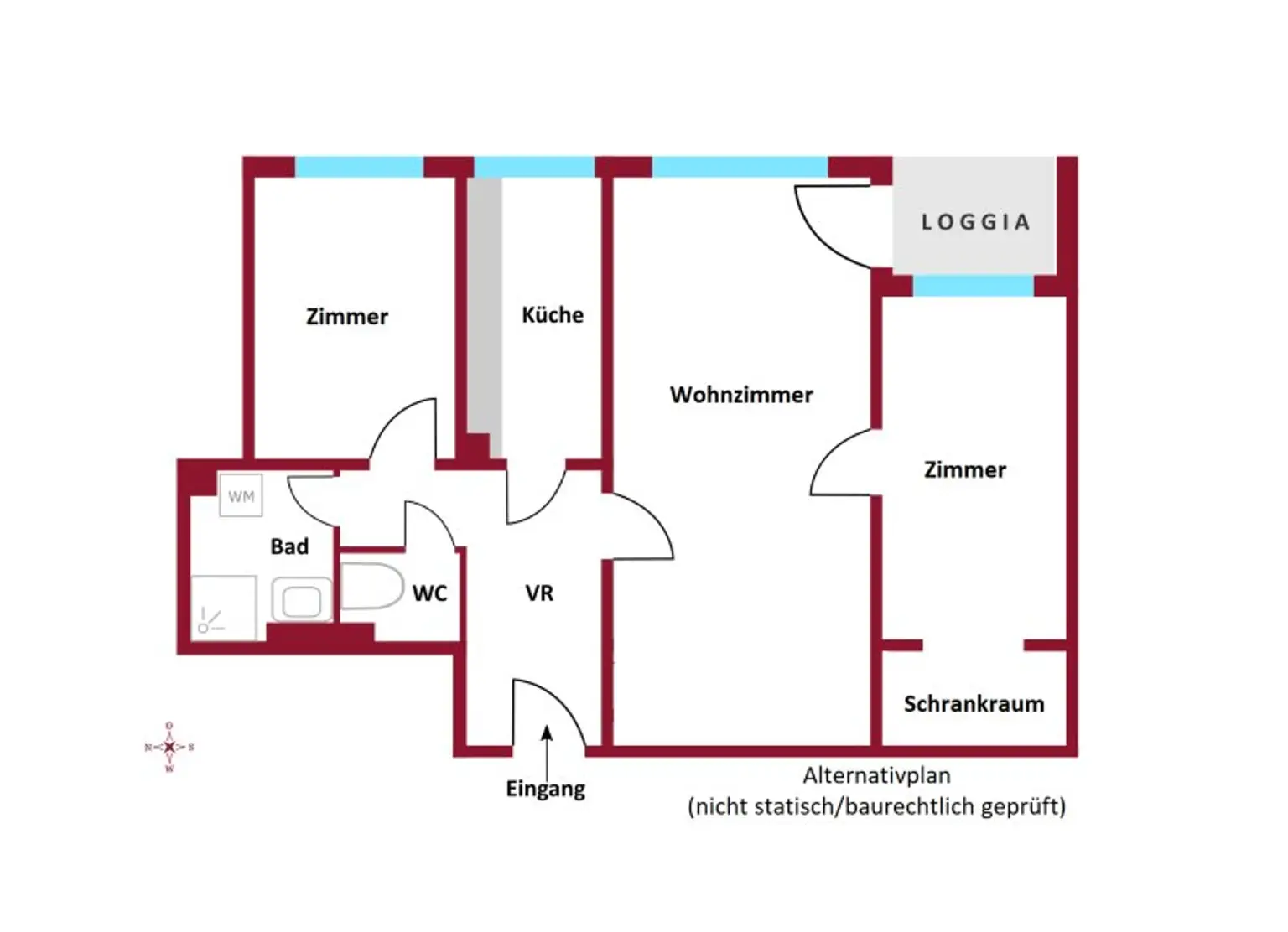 Ca. 9 Minuten vom Augarten! U6 in Gehweite I ruhige Loggia I Innenhoflage I