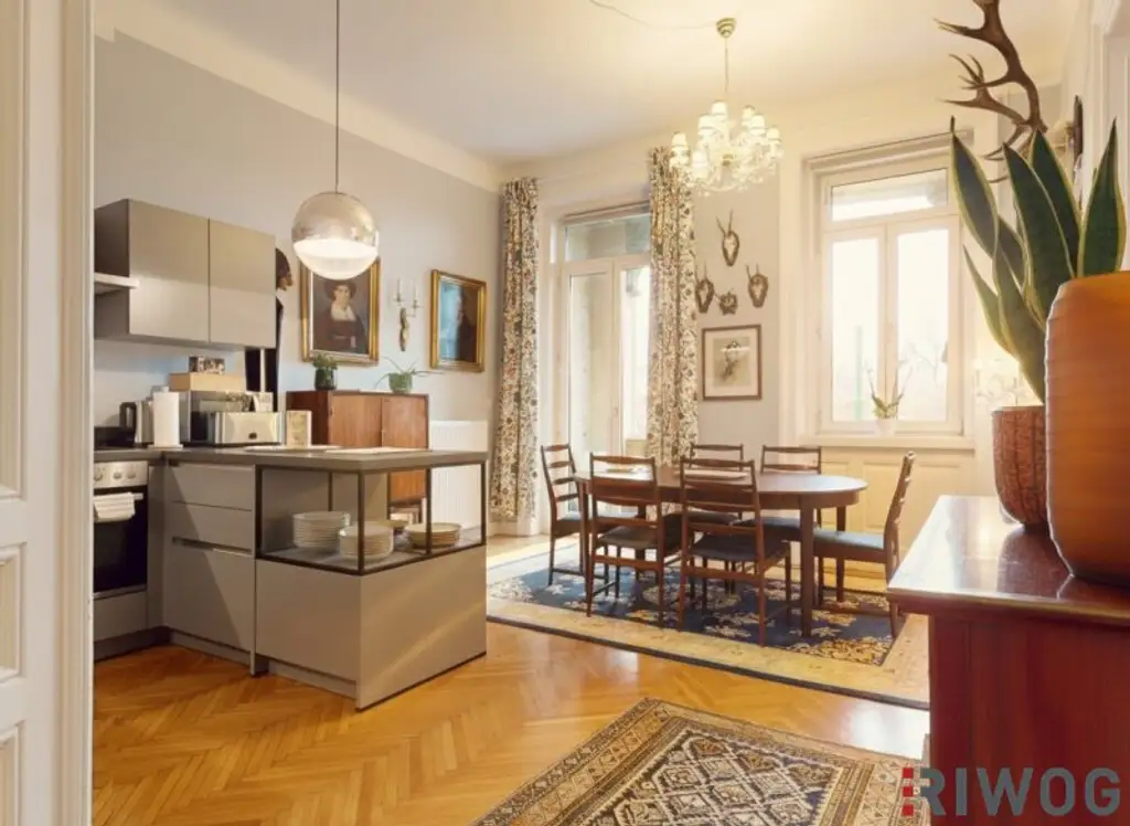 Wohnung mit Widmung für Kurzzeitvermietung vor den Toren Schloss Schönbrunns | Südseitiges 4-Zimmer Altbauapartment I 360° Rundgang