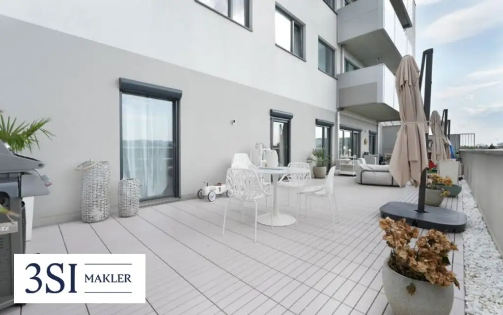 Geräumige Familienwohnung mit Sonnenterrasse und Weitblick im Citygate!