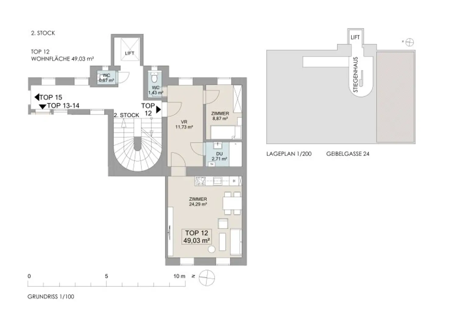 Citynah & modern: sanierte & helle 2-Zimmer-Wohnung in Bestlage zur Mariahilfer Straße
