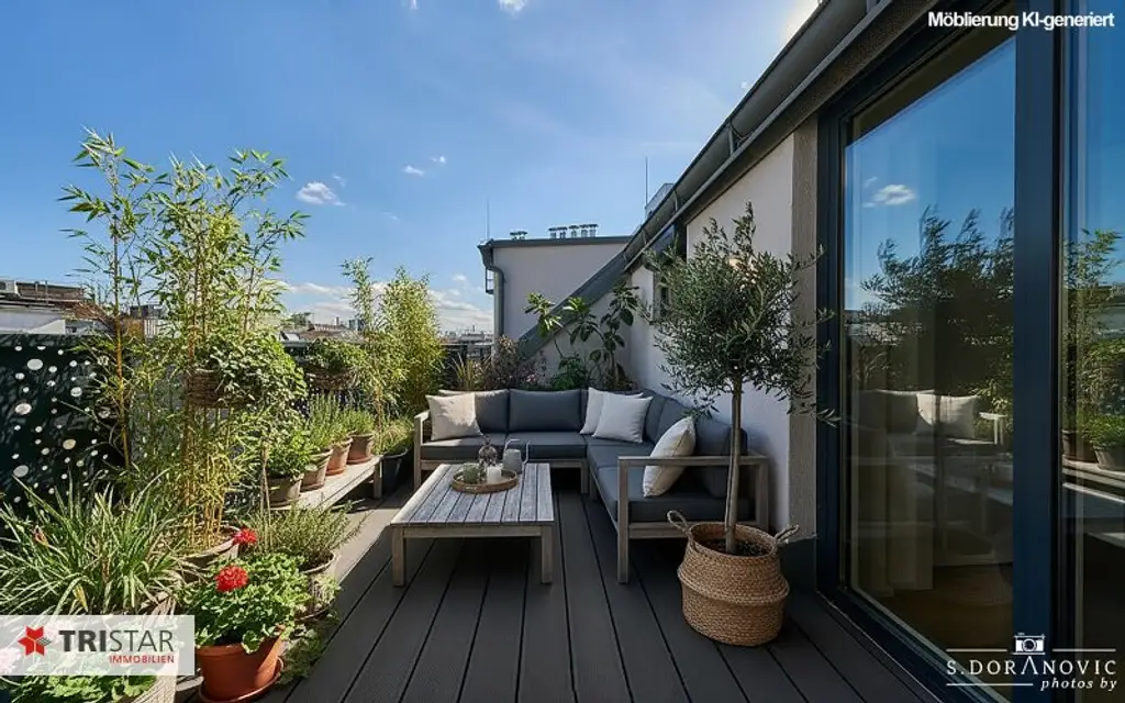 NEU! ++ SIEBENBRUNNENPLATZ ++ 6 EXKLUSIVE DG-WOHNUNGEN MIT WIENBLICK ++ SOFORT BEZIEHBAR ++ EIGENTUM ++ 1050 WIEN ++