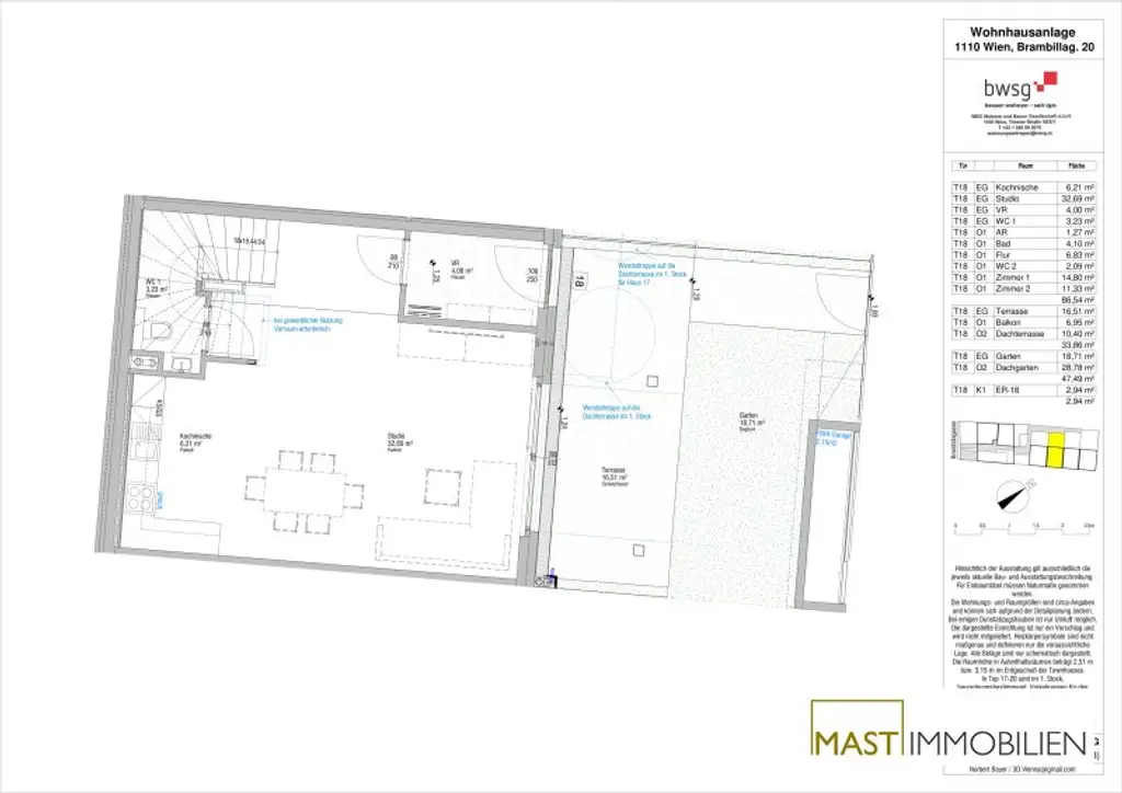 *NEU* Town-House mit bis zu 3,1 m Raumhöhe und Dachterrasse