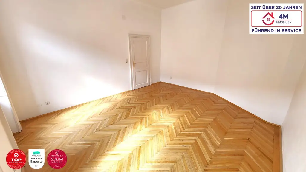 Sonnige & kernsanierte 2-Zimmer-Wohnung in klassischem Gründerzeithaus