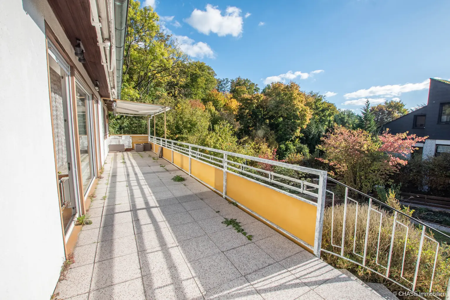 Terrassenansicht in Süd-Ausrichtung