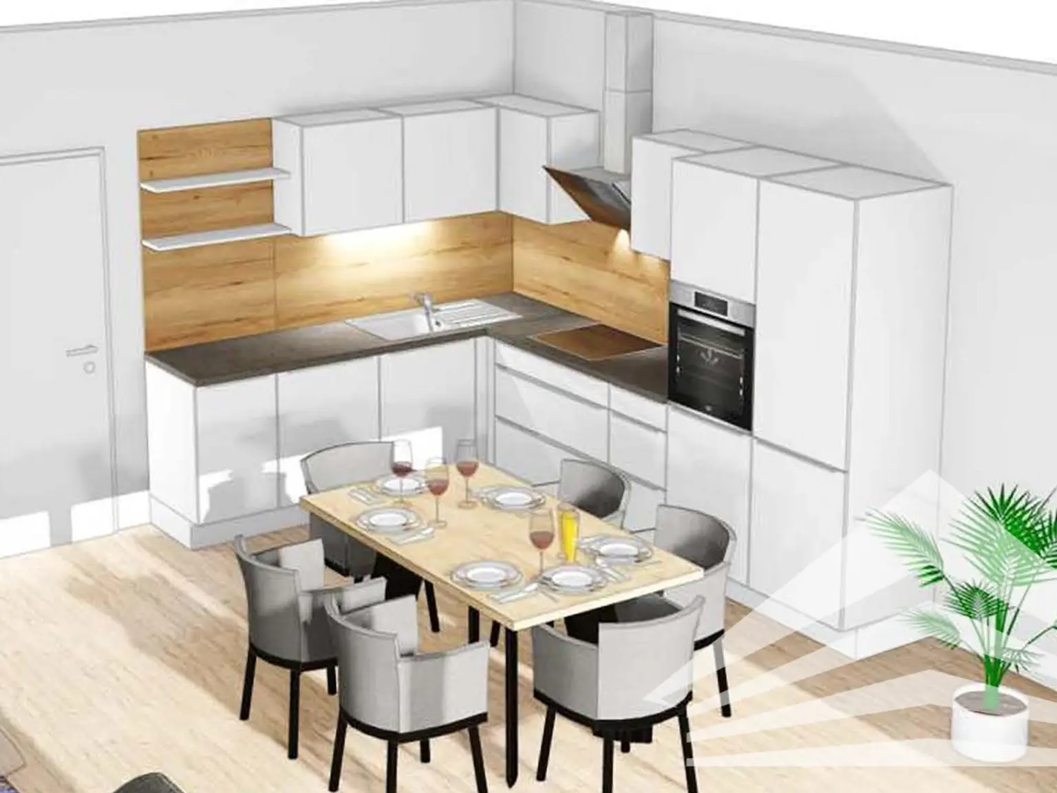 Hochwertig ausgestattete 3-Zimmer Wohnung mit großem Balkon in Puchenau!