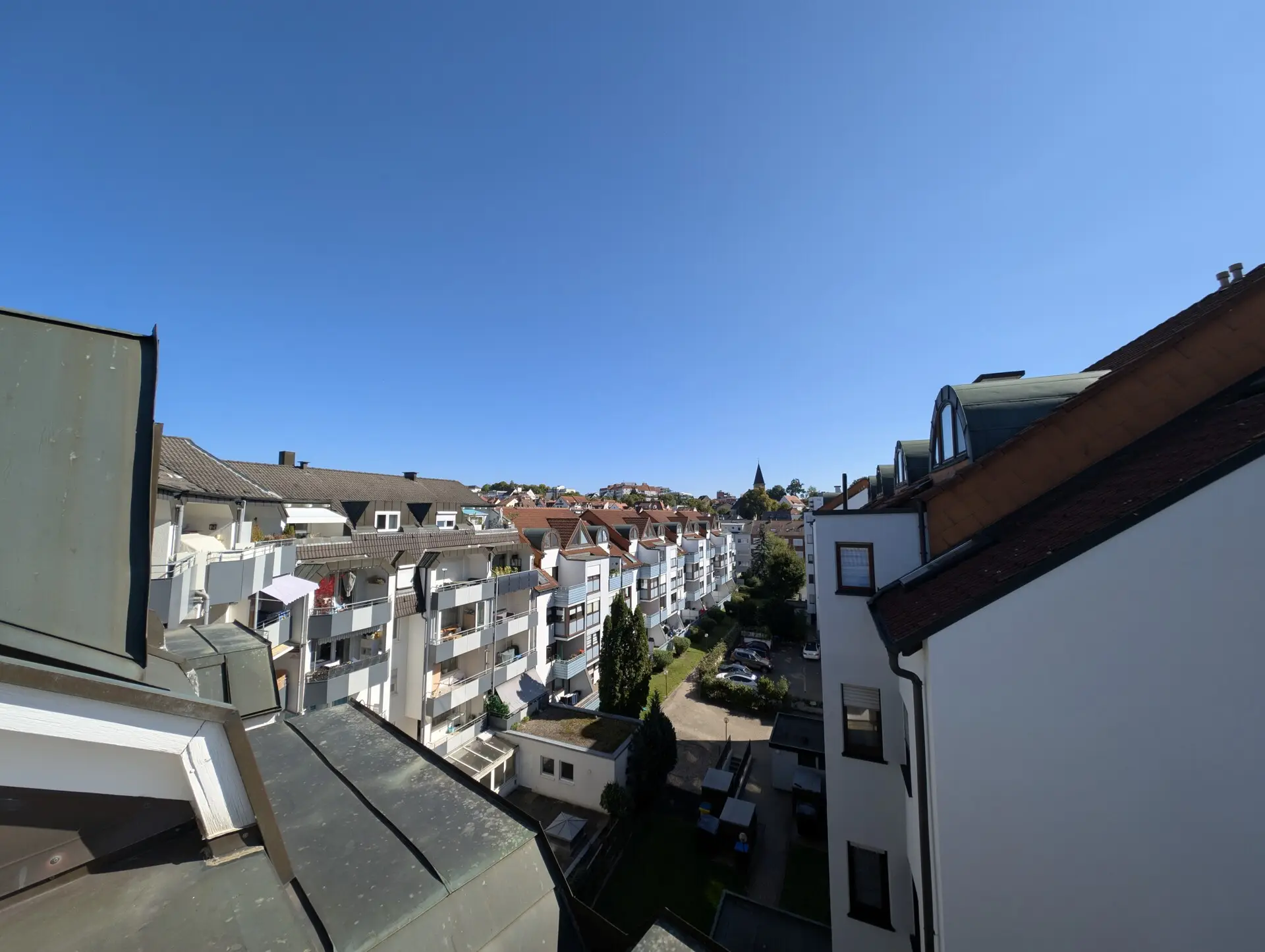 Blick vom Balkon