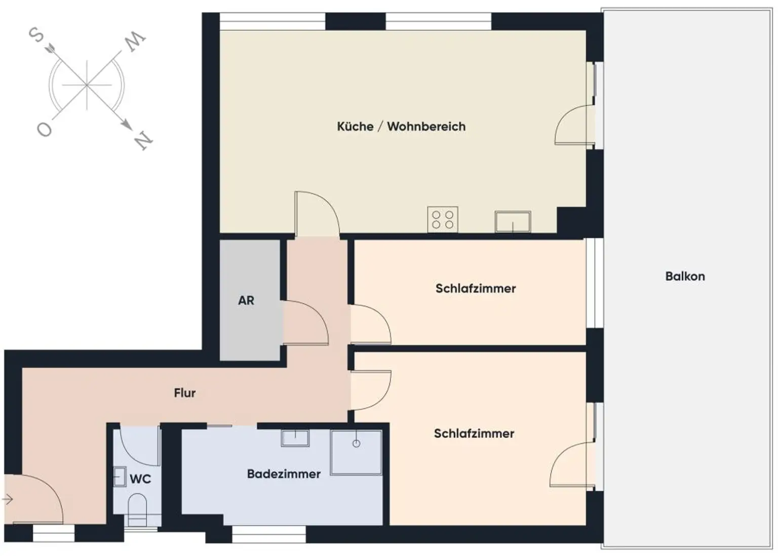 Grundriss ohne Maßstab