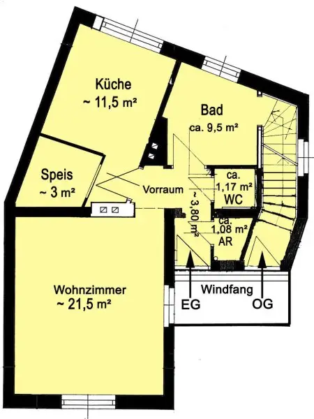 Grundriss Skizze Erdgeschoß