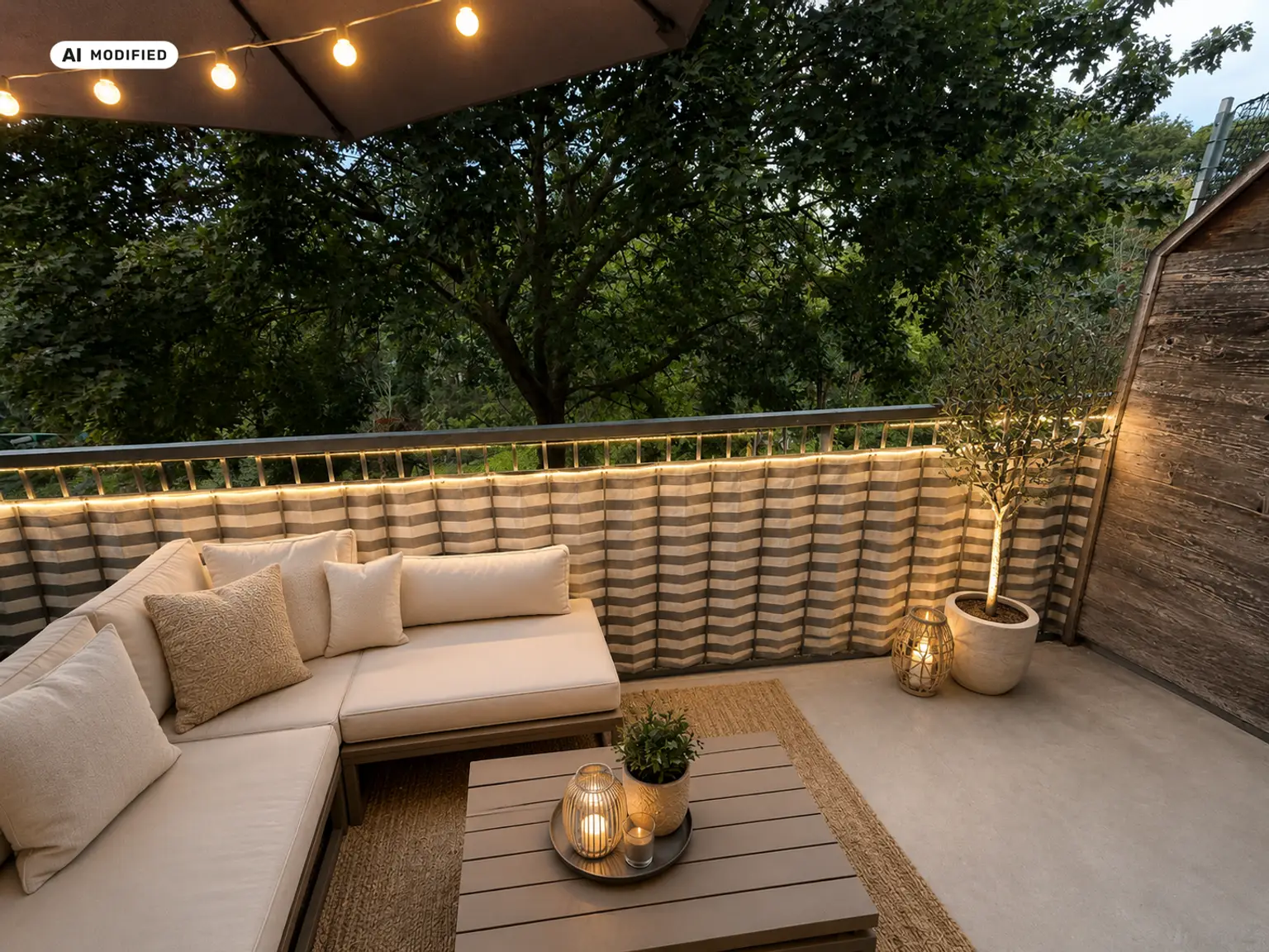 KI-bearbeitet – Balkon