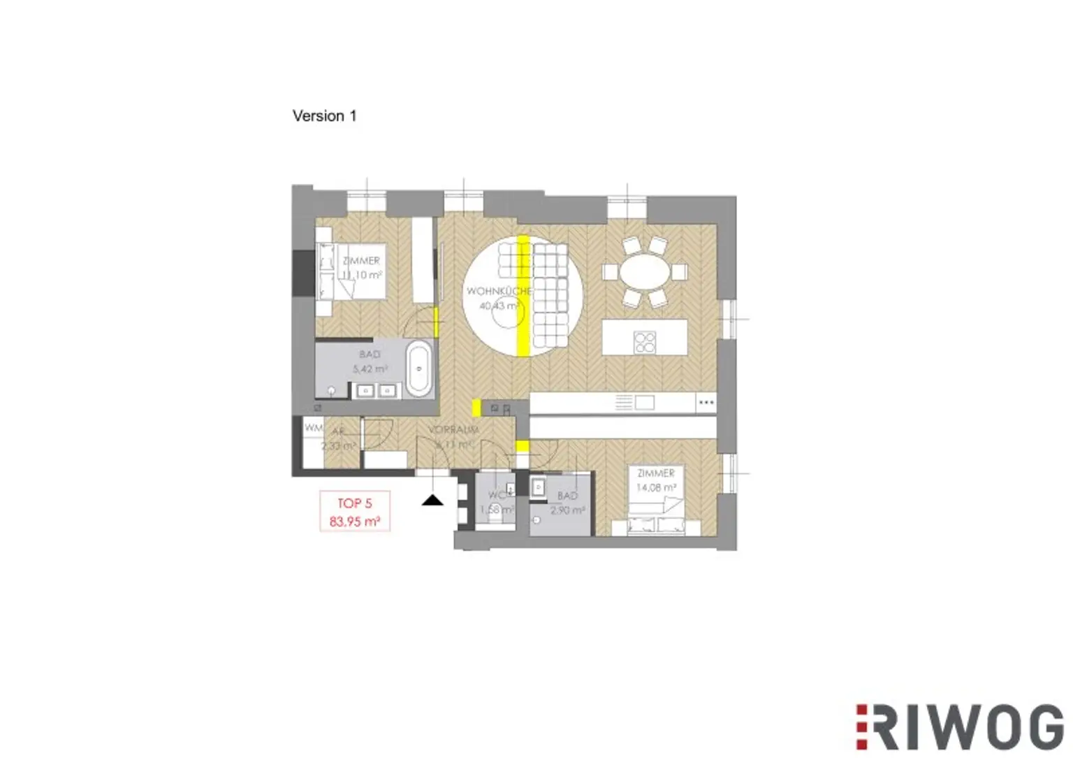 WIENTALBLICK | Lichtdurchflutete Wohnung in der historischen Villa Seutter mit 4,4m Raumhöhe & Blick auf denkmalgeschützte Linde | sanierungsbedürftig | + Garten optional