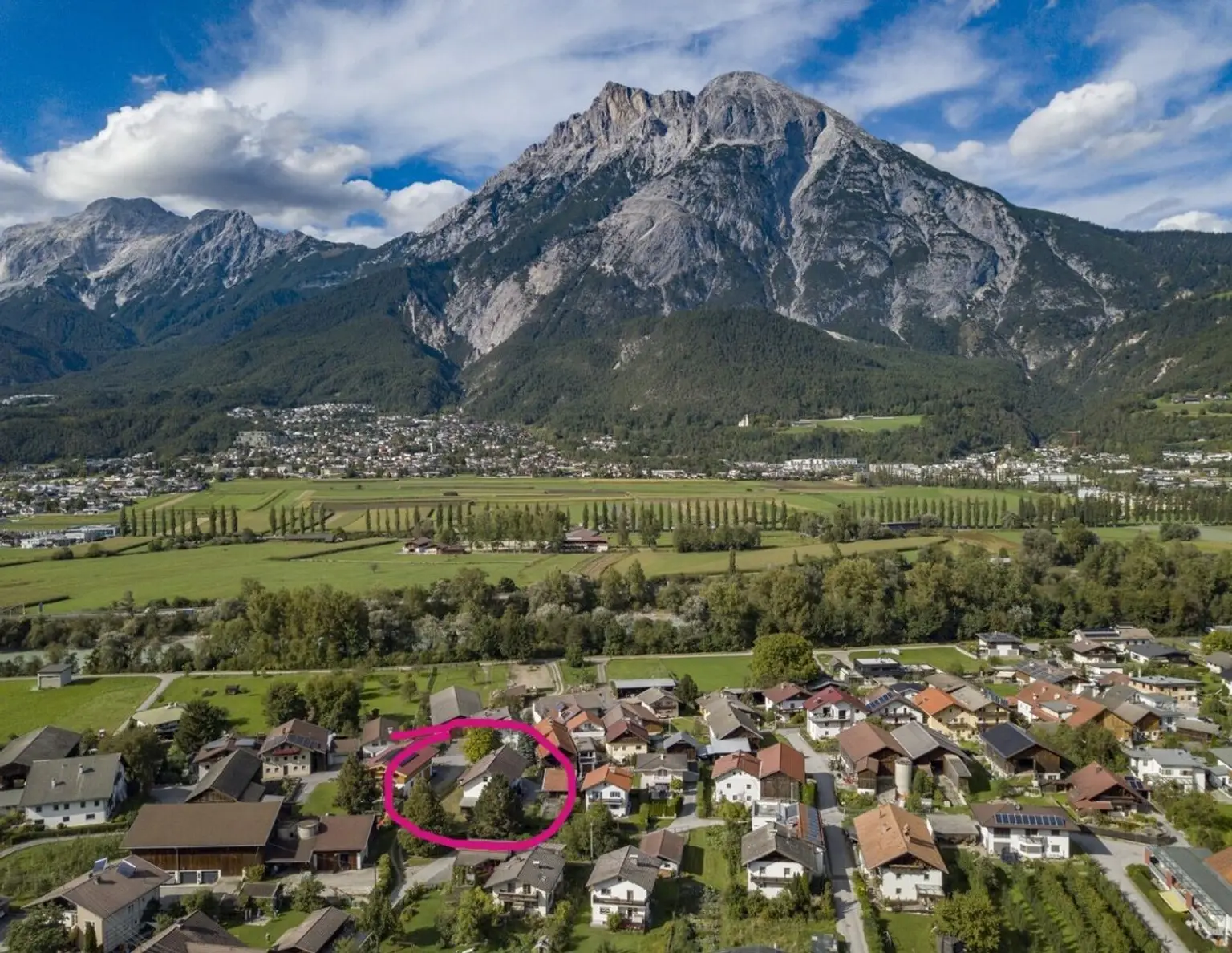 Herrlich, sonniges Baugrundstück (mit Altbestand) in absoluter Ruhelage in Oberhofen