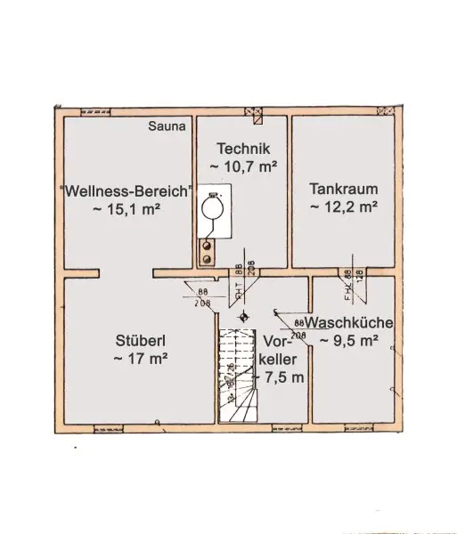 Planskizze Keller
