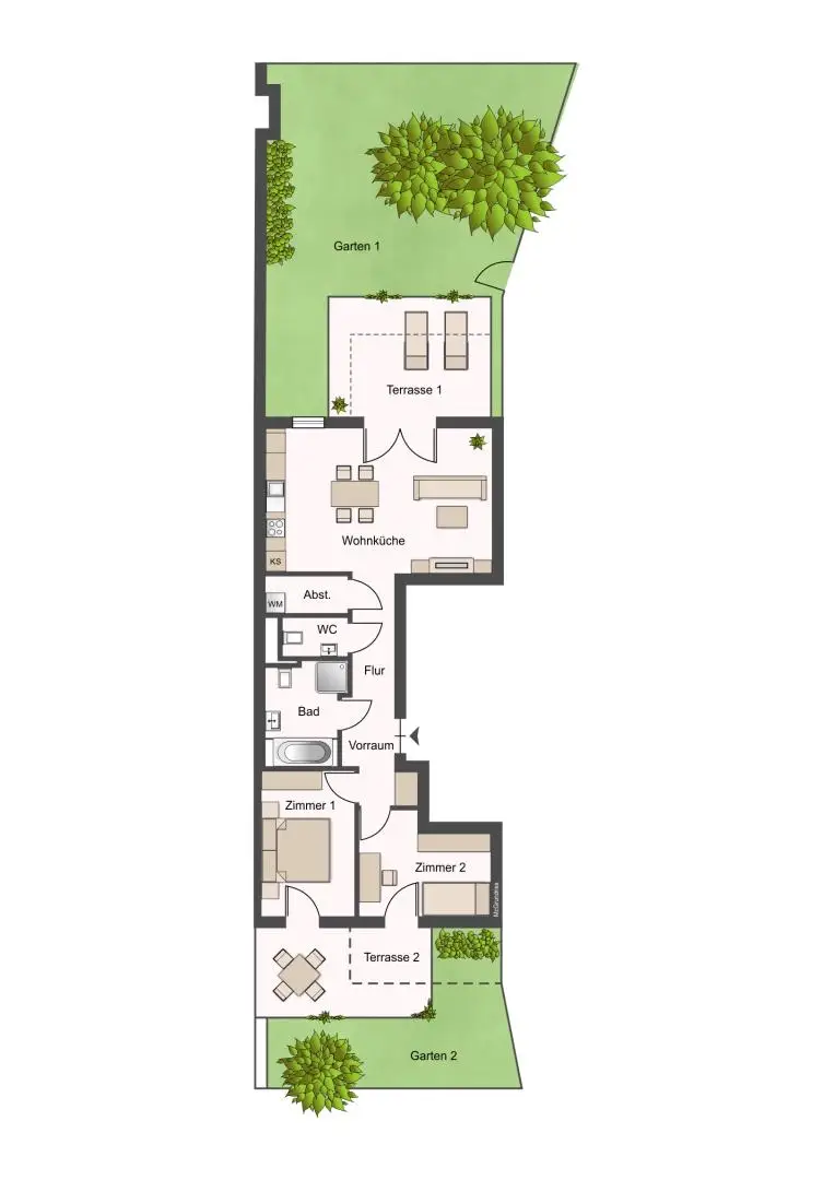 14. Eigentumswohnung 1190 Wien-Döbling  - Grundris